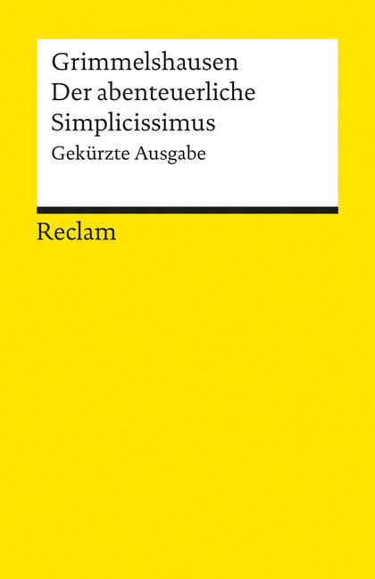 Der abenteuerliche Simplicissimus. Gekürzte Ausgabe main product photo