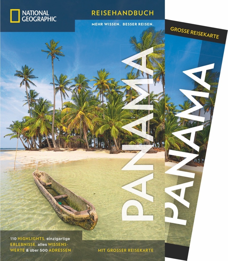 NATIONAL GEOGRAPHIC Reisehandbuch Panama mit Maxi-Faltkarte main product photo