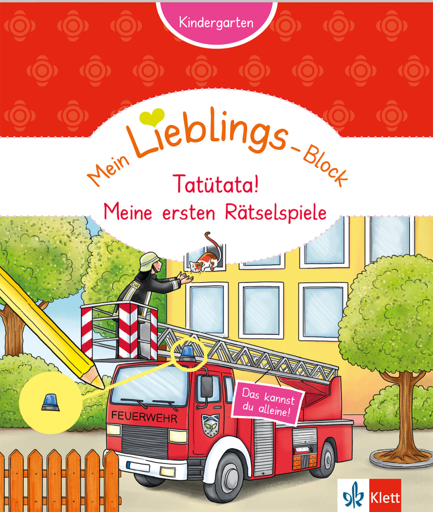 Klett Mein Lieblings-Block Tatütata! Meine ersten Rätselspiele main product photo