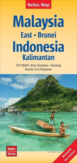 Nelles Map Landkarte Malaysia: East - Brunei - Indonesia: Kalimantan main product photo