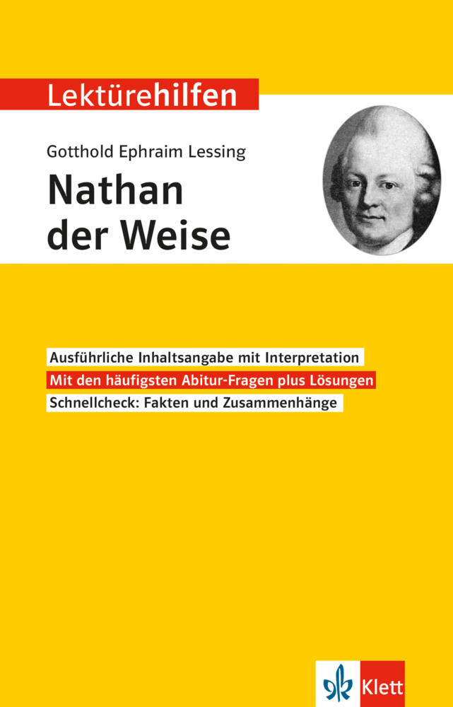 Klett Lektürehilfen Gotthold Ephraim Lessing, Nathan der Weise main product photo