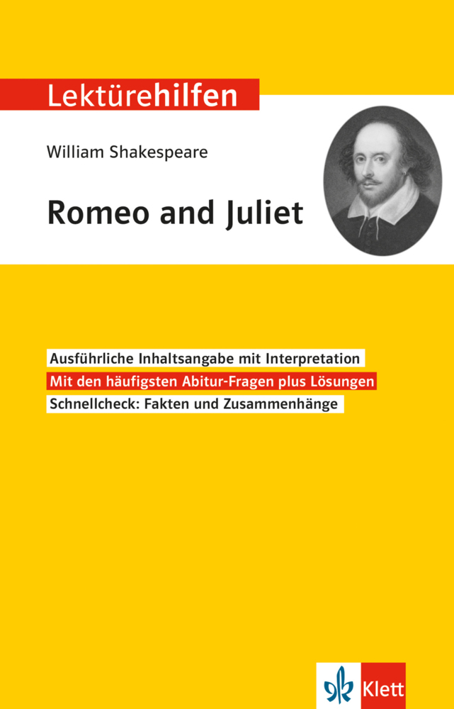 Klett Lektürehilfen William Shakespeare, Romeo und Juliet main product photo