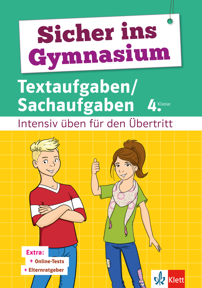Klett Sicher ins Gymnasium Textaufgaben/Sachaufgaben 4. Klasse main product photo