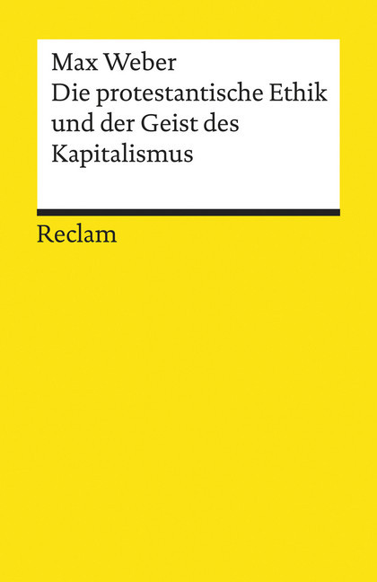 Die protestantische Ethik und der »Geist« des Kapitalismus. Studienausgabe main product photo