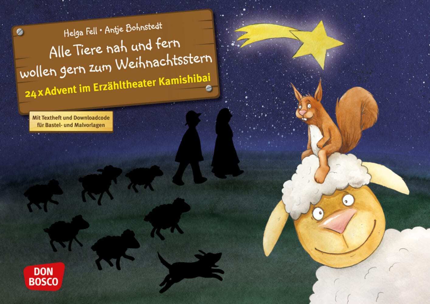Alle Tiere nah und fern wollen gern zum Weihnachtsstern. Adventskalender, m. 1 Beilage main product photo