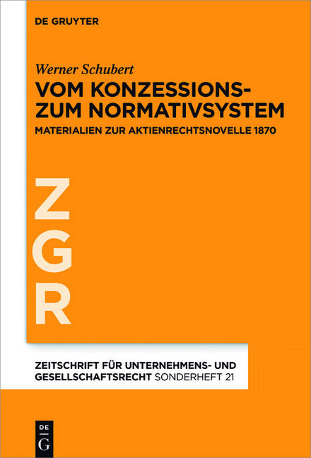 Vom Konzessions- zum Normativsystem main product photo