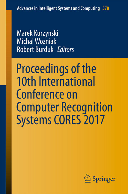 Proceedings of the 10th International Conference on Computer Recognition Systems CORES 2017 main product photo