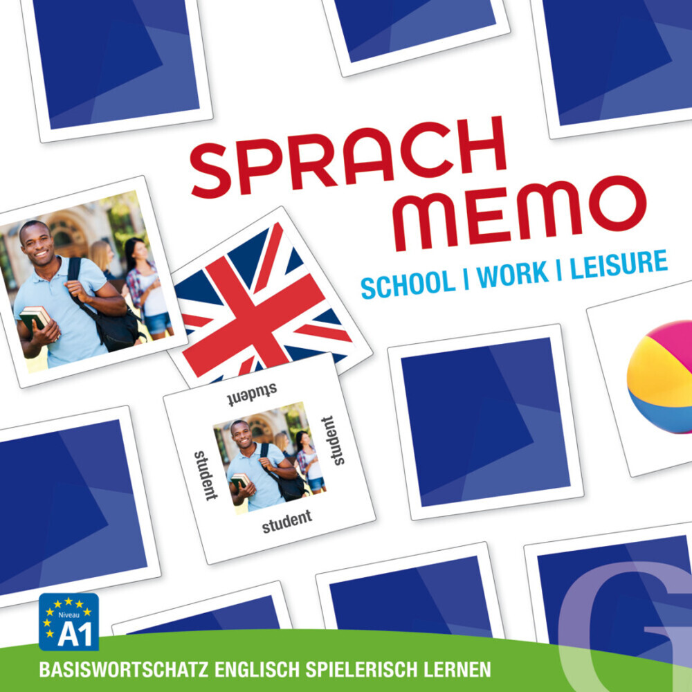 Sprachmemo Englisch: School / Work / Leisure (Spiel) main product photo