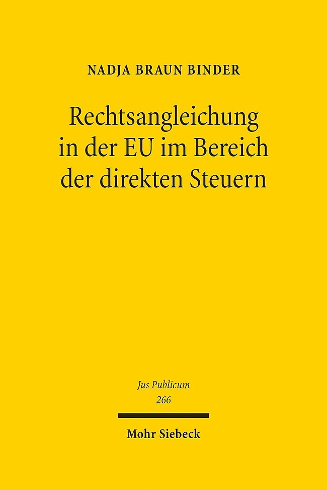 Rechtsangleichung in der EU im Bereich der direkten Steuern main product photo