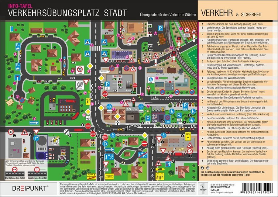 Verkehrsübungsplatz Stadtverkehr, Info-Tafel main product photo