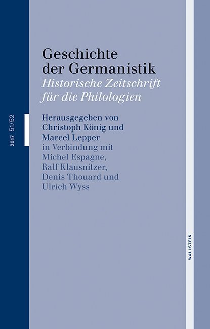 Geschichte der Germanistik. Bd.51/52 main product photo