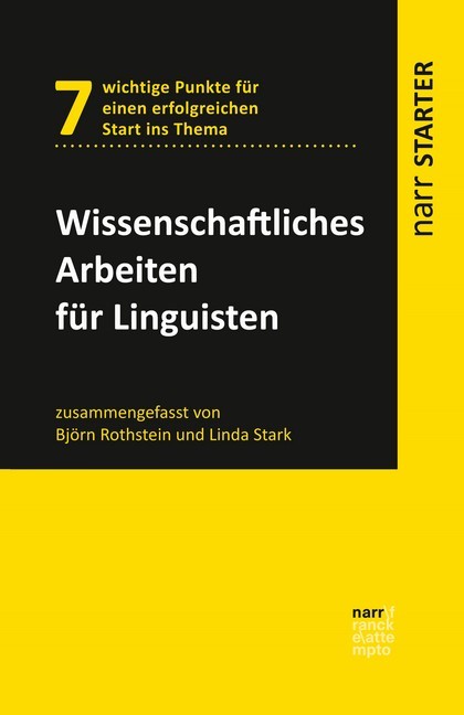 Wissenschaftliches Arbeiten für Linguisten main product photo