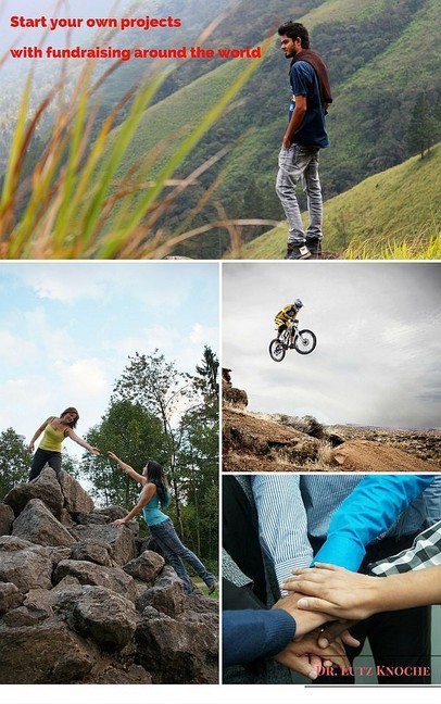 Start your own projects with fundraising around the world main product photo