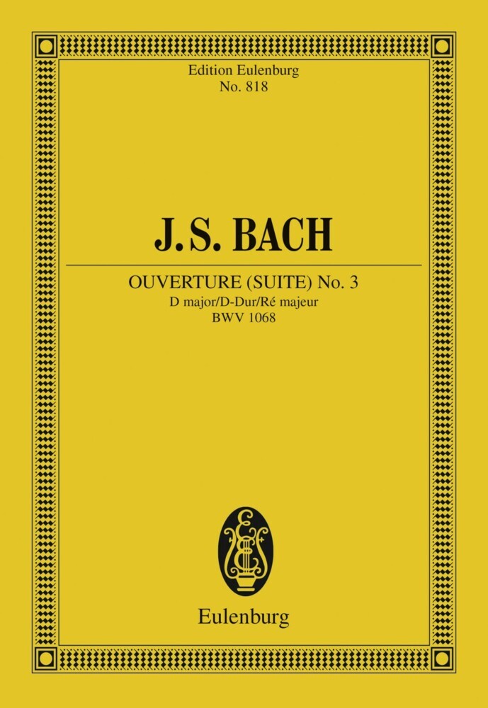 Overture (Suite) No. 3 D major main product photo