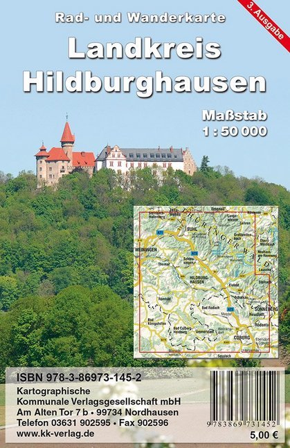 KKV Rad- und Wanderkarte Landkreis Hildburghausen main product photo