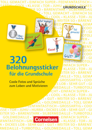 320 Belohnungssticker für die Grundschule - Coole Fotos und Sprüche zum Loben und Motivieren