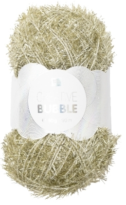 Spülschwammgarn Creative Bubble Metallic Gold