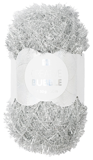 Spülschwammgarn Creative Bubble Metallic Silber main product photo