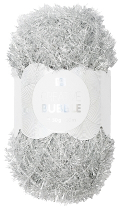Spülschwammgarn Creative Bubble Metallic Silber