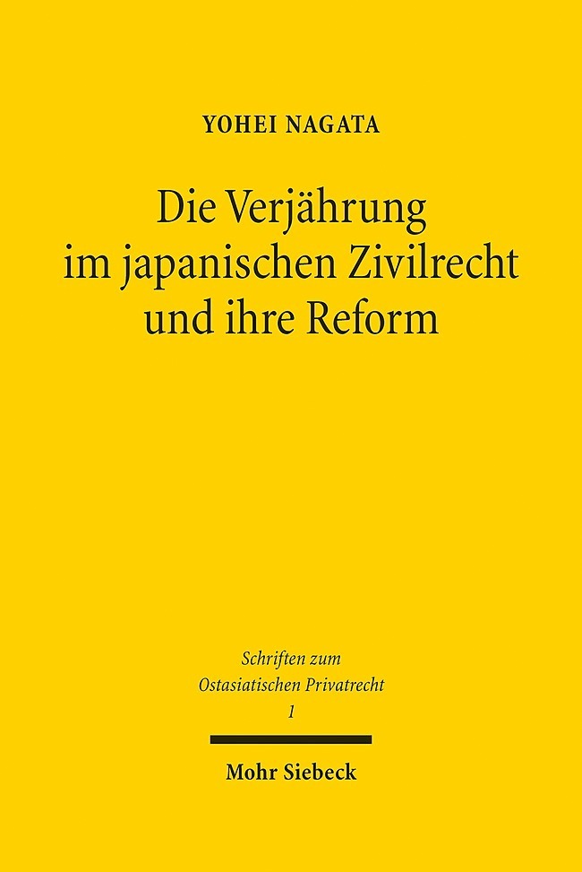 Die Verjährung im japanischen Zivilrecht und ihre Reform main product photo