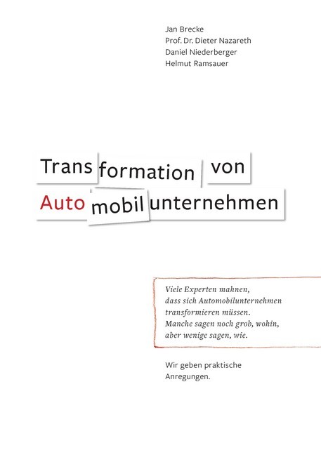Transformation von Automobilunternehmen main product photo