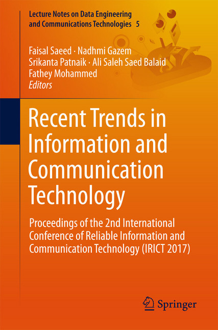 Recent Trends in Information and Communication Technology main product photo