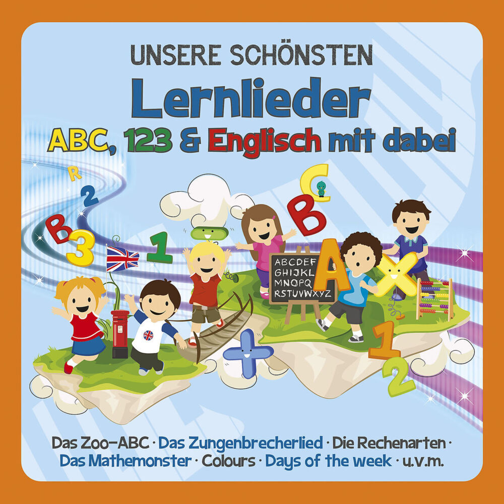Familie Sonntag - Unsere schönsten Lernlieder - ABC, 123, Englisch, 1 Audio-CD main product photo