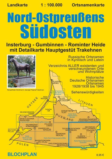 Landkarte Nord-Ostpreußens Südosten, 1:100.000 main product photo