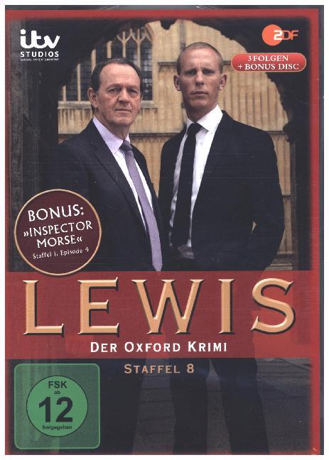 Lewis - Der Oxford Krimi. Staffel.8, 4 DVD main product photo
