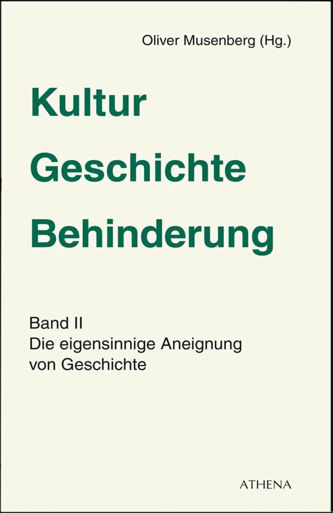 Kultur - Geschichte - Behinderung, Band 2 main product photo