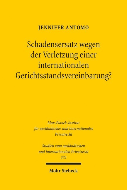 Schadensersatz wegen der Verletzung einer internationalen Gerichtsstandsvereinbarung? main product photo