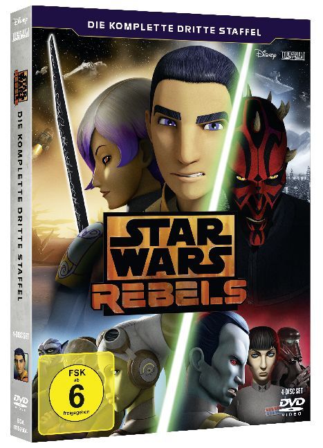 Star Wars Rebels. Staffel.3, 4 DVDs, 4 DVD-Video main product photo