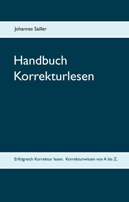 Handbuch Korrekturlesen main product photo