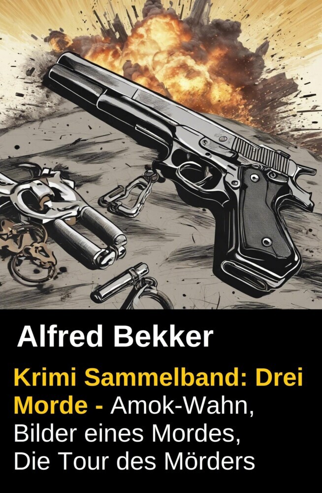 Alfred Bekker Krimi Sammelband: Drei Morde - Amok-Wahn, Bilder eines Mordes, die Tour des Mörders main product photo