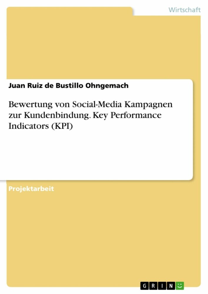 Bewertung von Social-Media Kampagnen zur Kundenbindung. Key Performance Indicators (KPI) main product photo