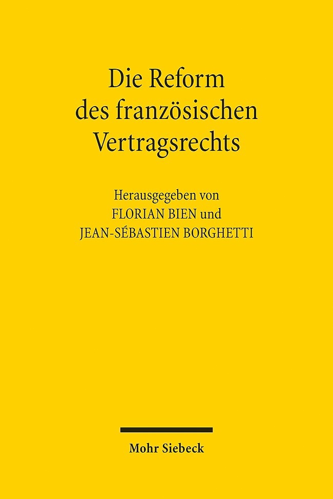 Die Reform des französischen Vertragsrechts main product photo