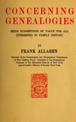 Concerning Genealogies