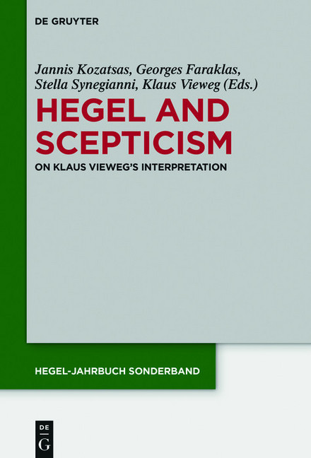Hegel and Scepticism main product photo