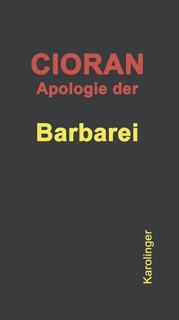 Apologie der Barbarei main product photo