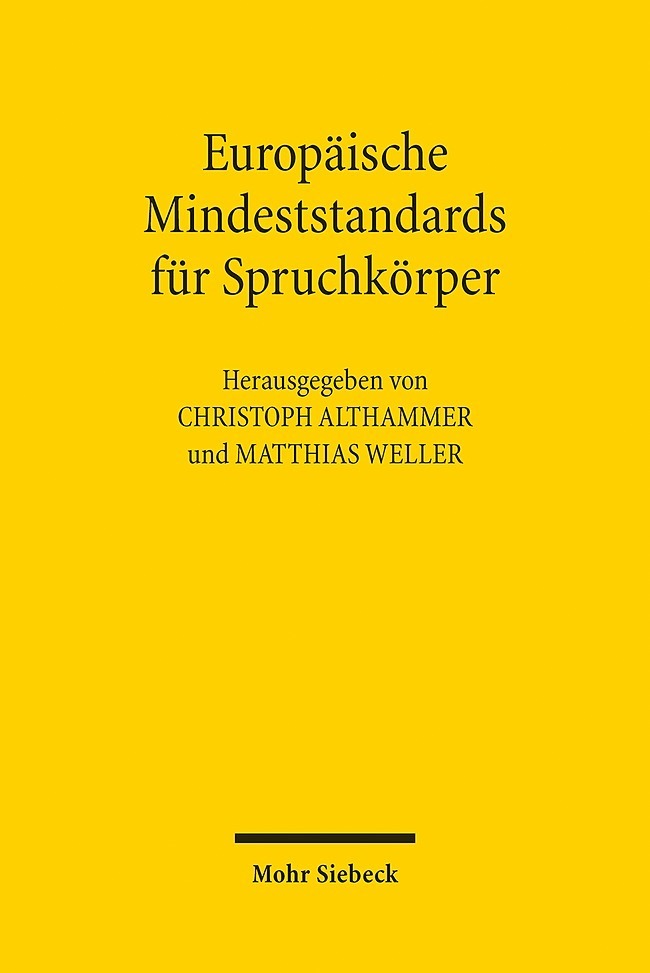 Europäische Mindeststandards für Spruchkörper main product photo