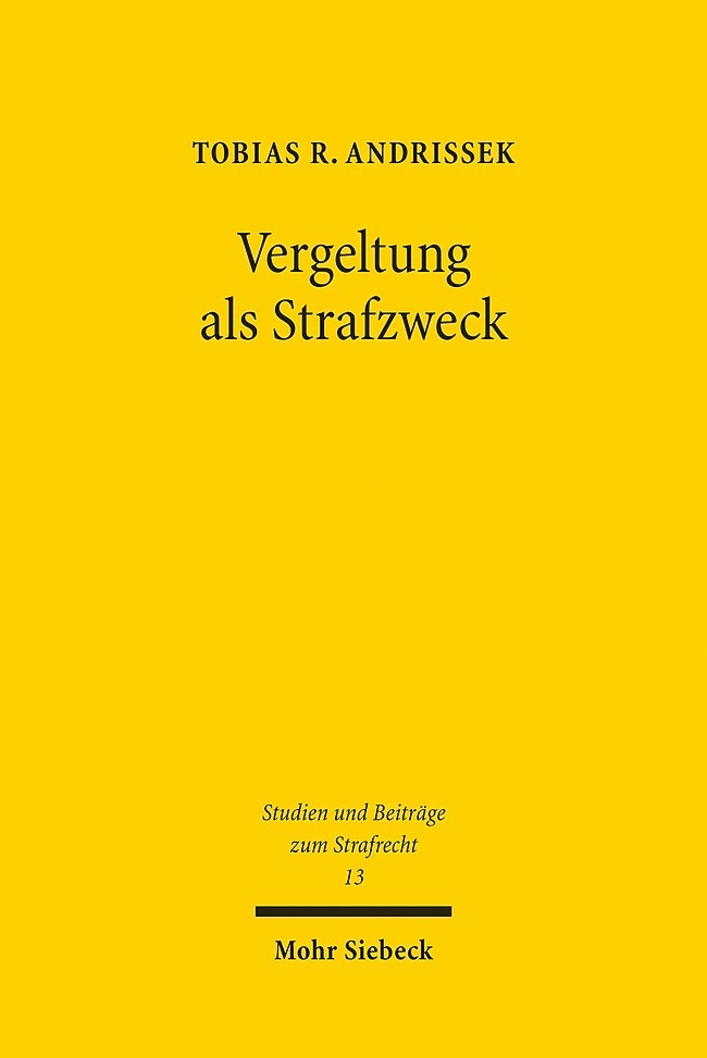 Vergeltung als Strafzweck main product photo