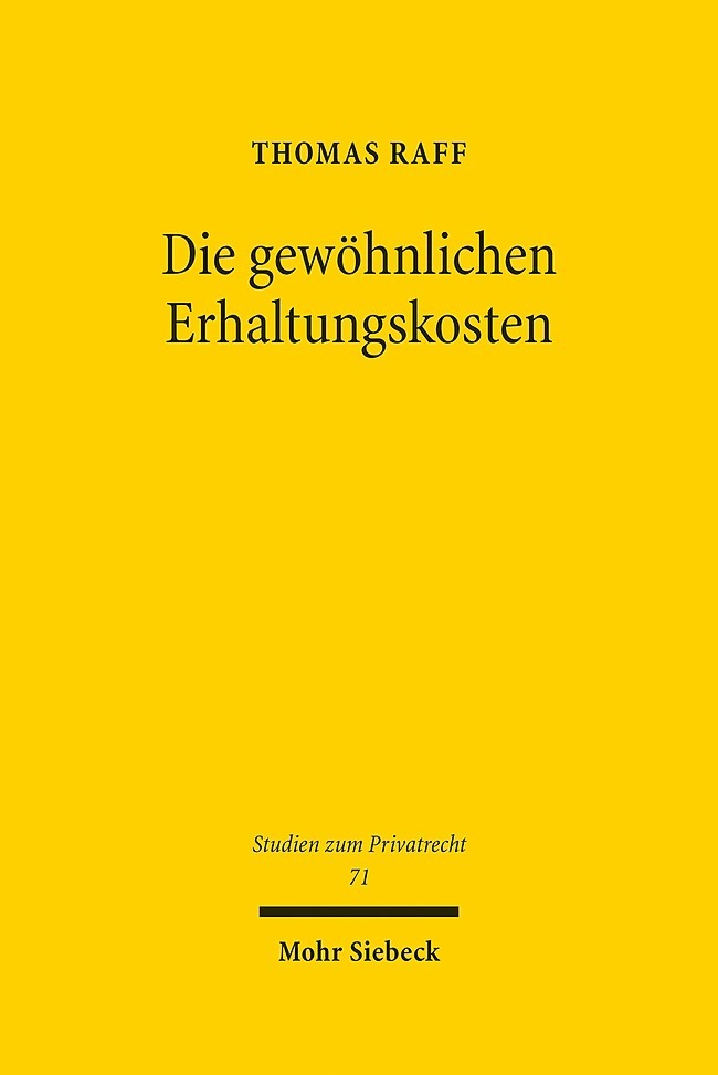Die gewöhnlichen Erhaltungskosten main product photo
