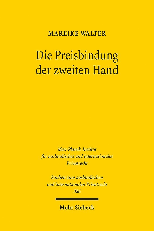 Die Preisbindung der zweiten Hand main product photo