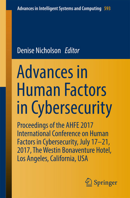 Advances in Human Factors in Cybersecurity main product photo