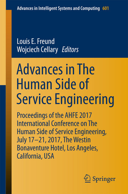 Advances in The Human Side of Service Engineering main product photo