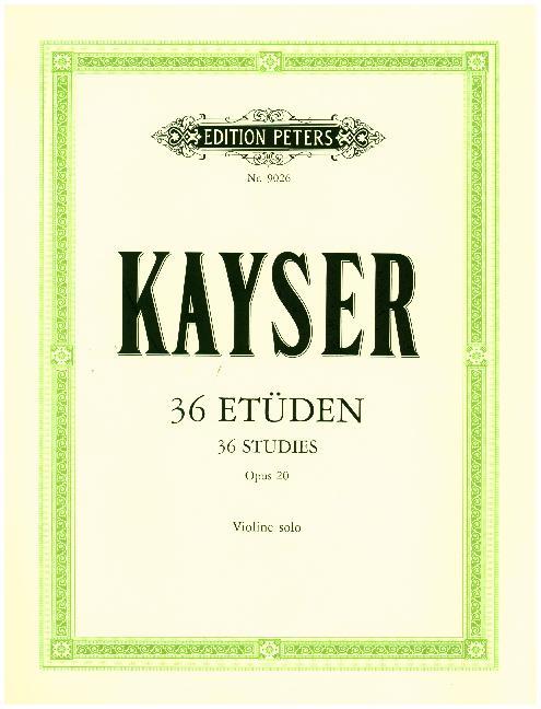 36 Etüden op. 20 für Violine main product photo