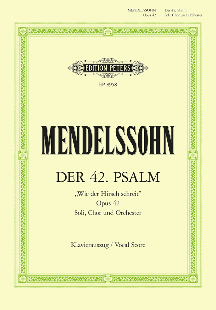 Psalm 42 Op.42 Wie der Hirsch schreit main product photo