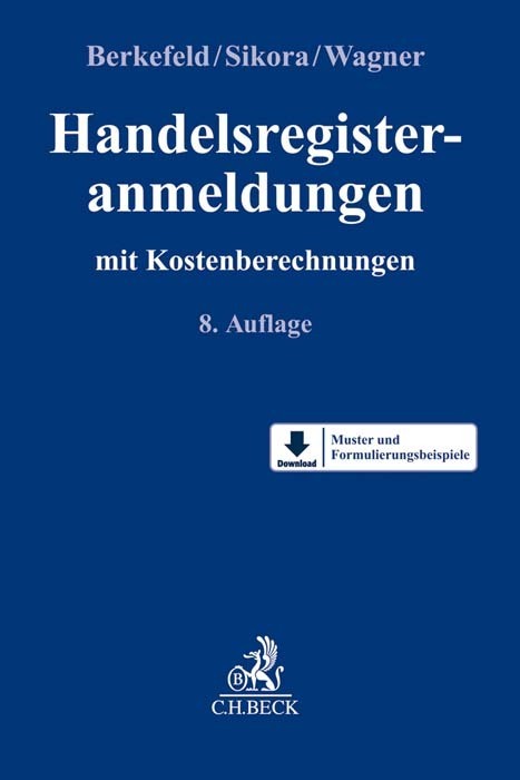 Handelsregisteranmeldungen mit Kostenberechnungen main product photo