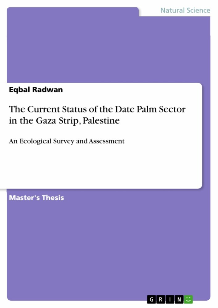 The Current Status of the Date Palm Sector in the Gaza Strip, Palestine main product photo