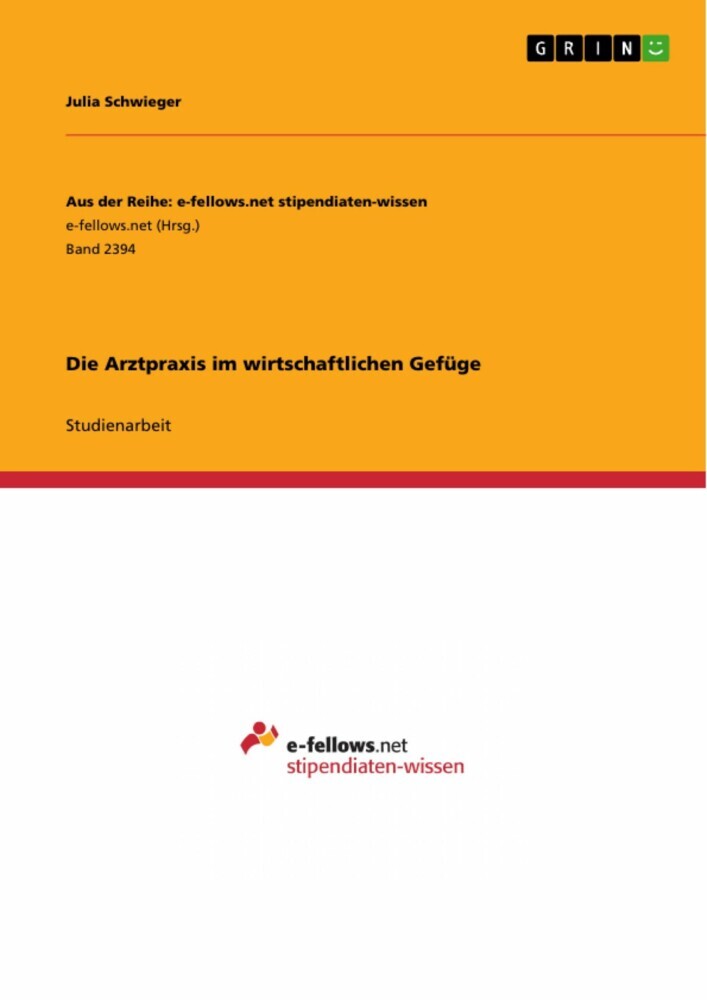 Die Arztpraxis im wirtschaftlichen Gefüge main product photo